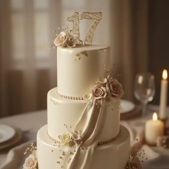 tort na 17 urodziny